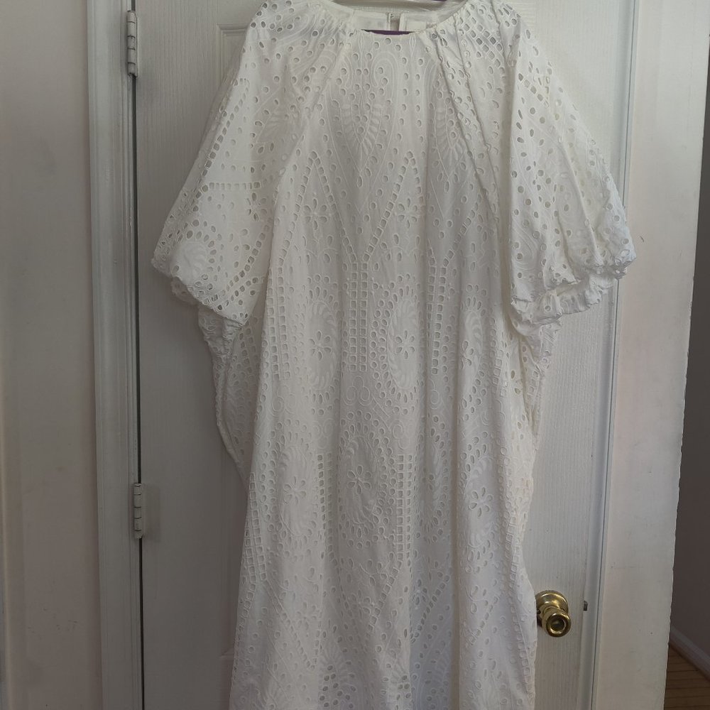Limited Edition White Eyelet Dress XL